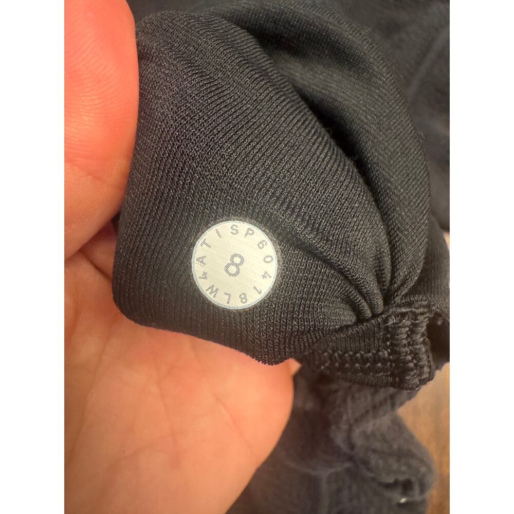 lululemon black on repeat women's jacket size 8 ribbed texture - Picture 6 of 6